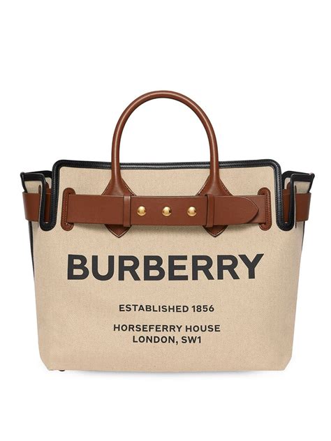 burberry medium tote|Burberry large belt tote bag.